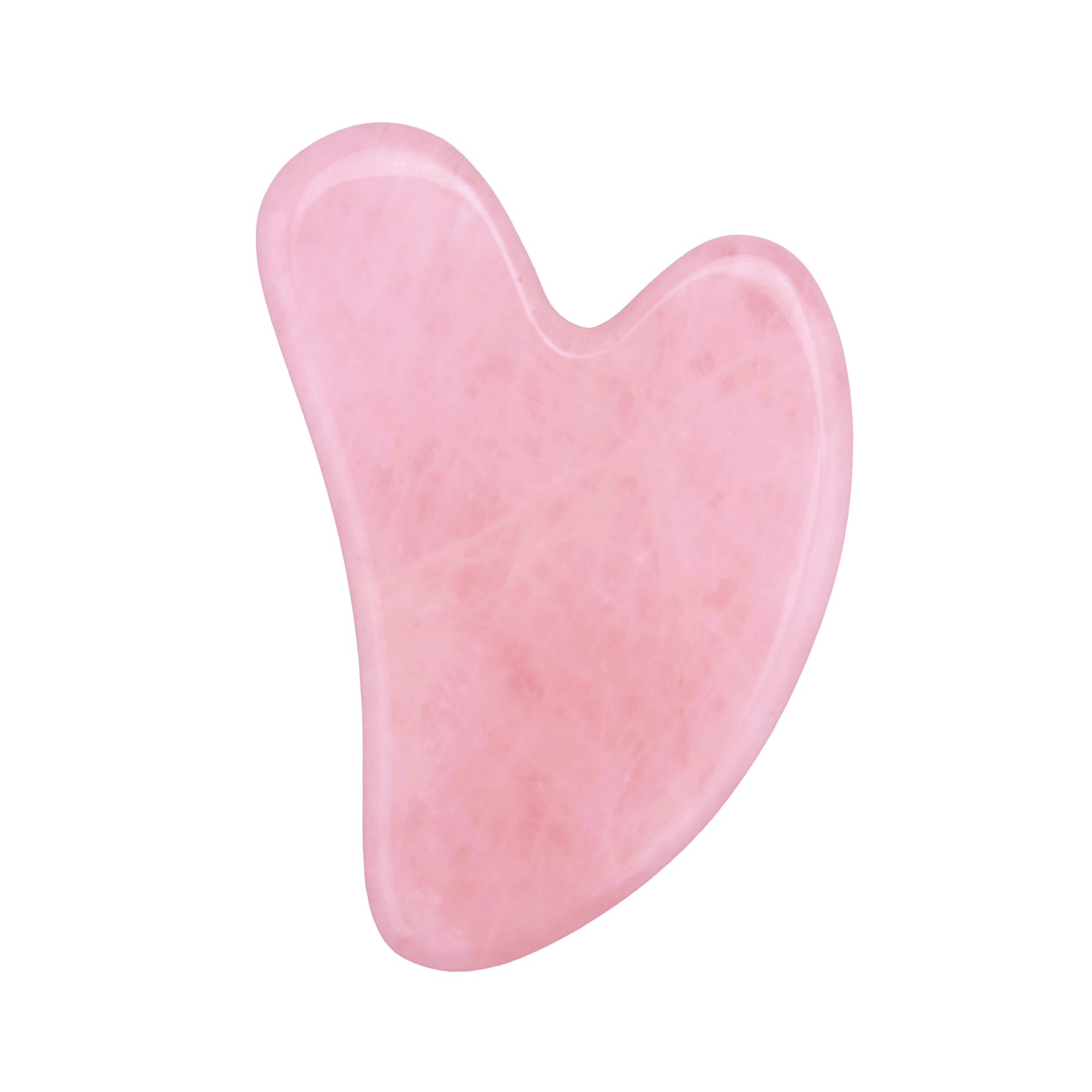 Розовый Gua Sha массажный инструмент в форме сердца для соскабливания красоты здоровья розовый кварц