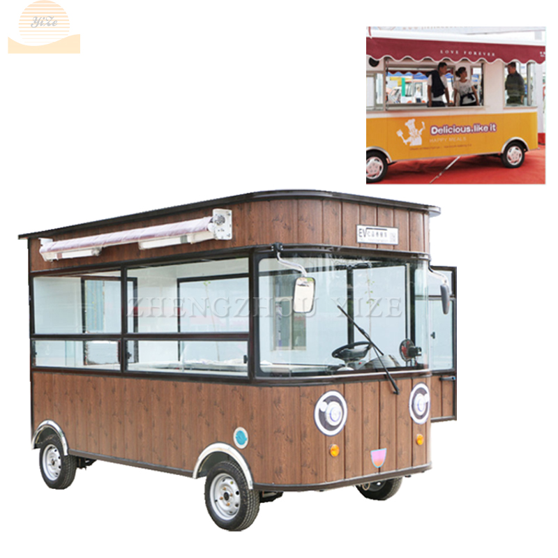 multi-functional customers favorite cheep electric dining car ice cream food trucks equipment coffee street food cart