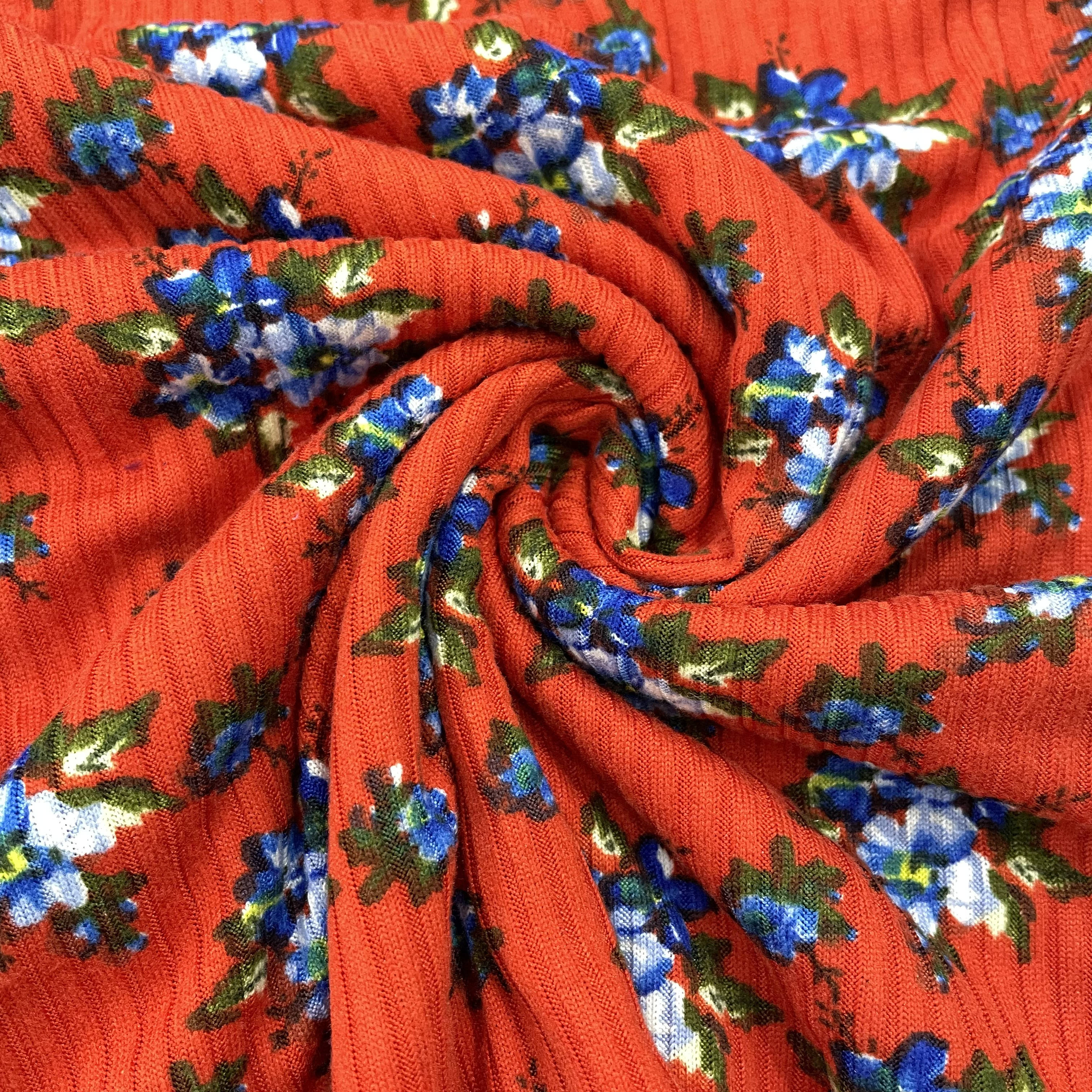 96 Polyester 4Spandex DTY Brushed Cartoon Jersey Knit Printed Fabric