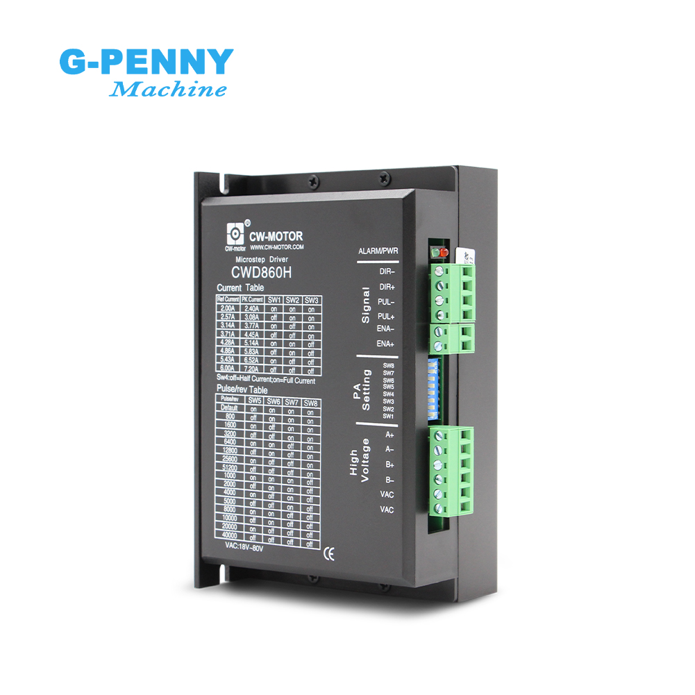 CWD860H Nema34 шаговый двигатель привода 0-7.2A 60-110vDC / 40-80vAC