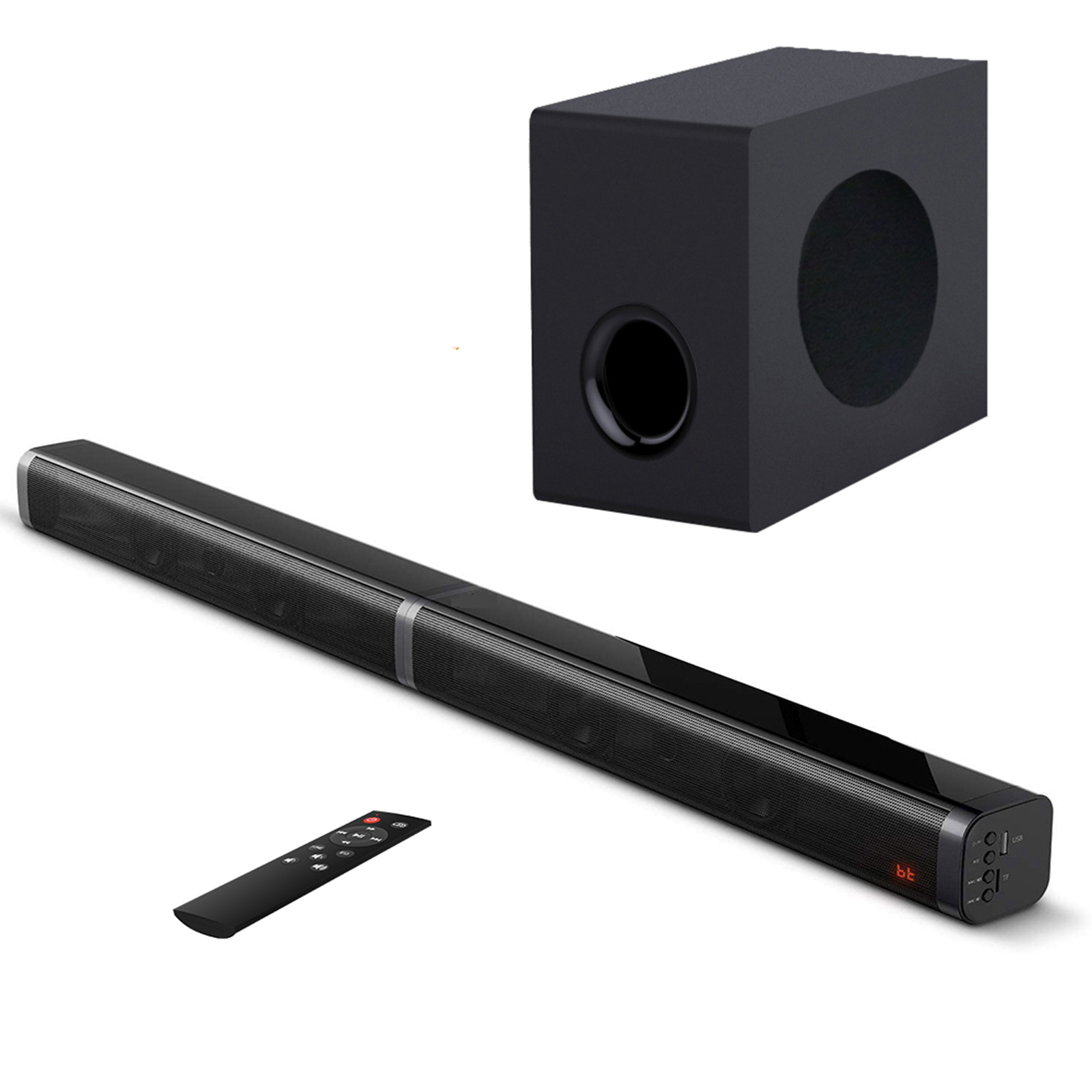 2.1CH беспроводная съемная звуковая панель для системы ТВ surround soundbar