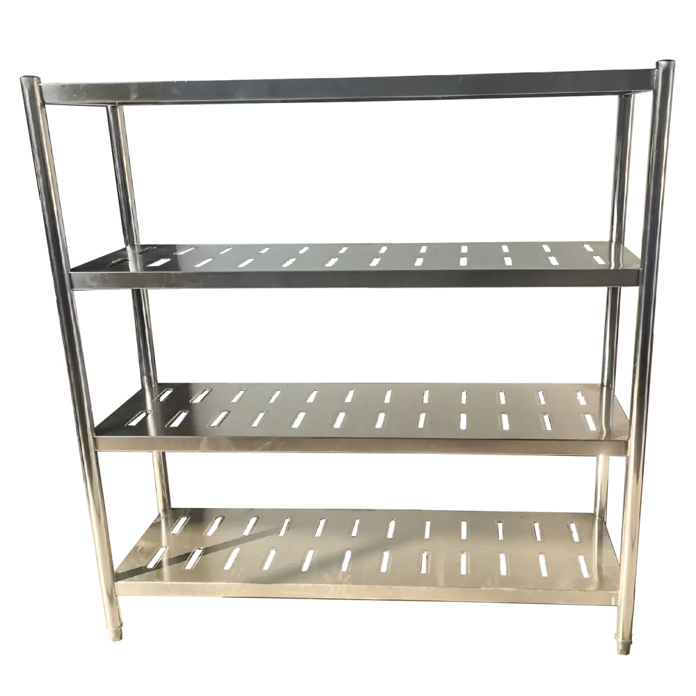 4 Layers Adjustable Metal Stainless Steel Shelving From Rack And Shelf Supplier