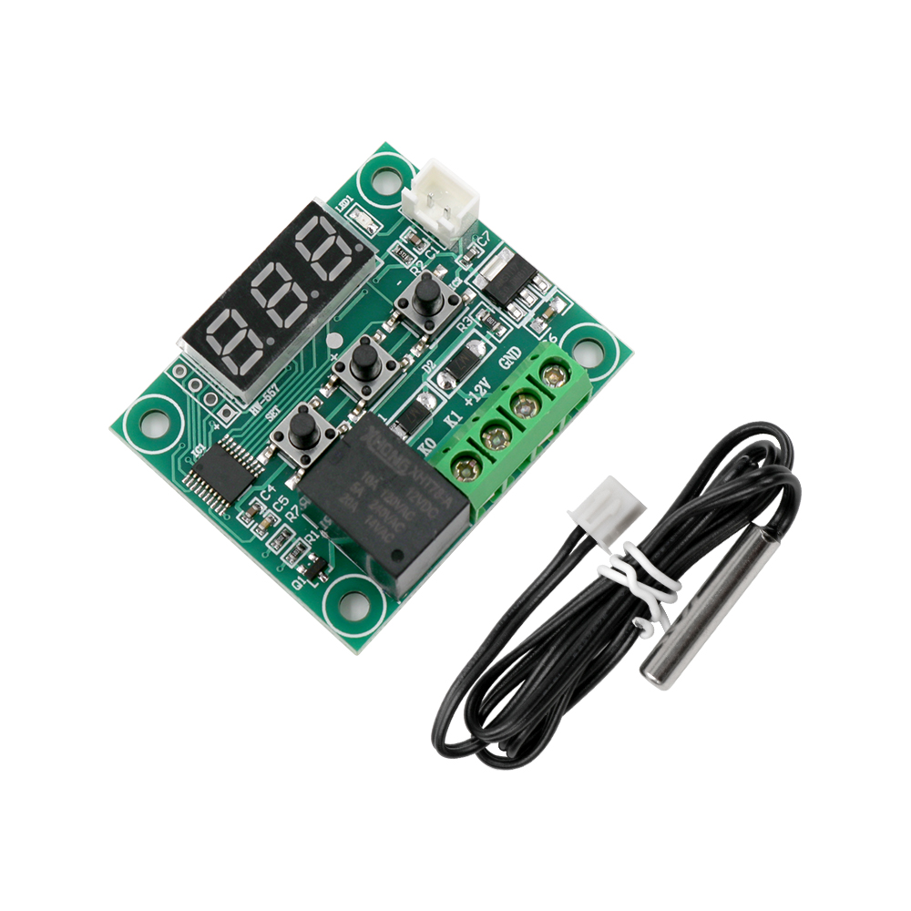 W1209 DC12V LED Digital display heat cool temp thermostat thermometer Temperature Controller