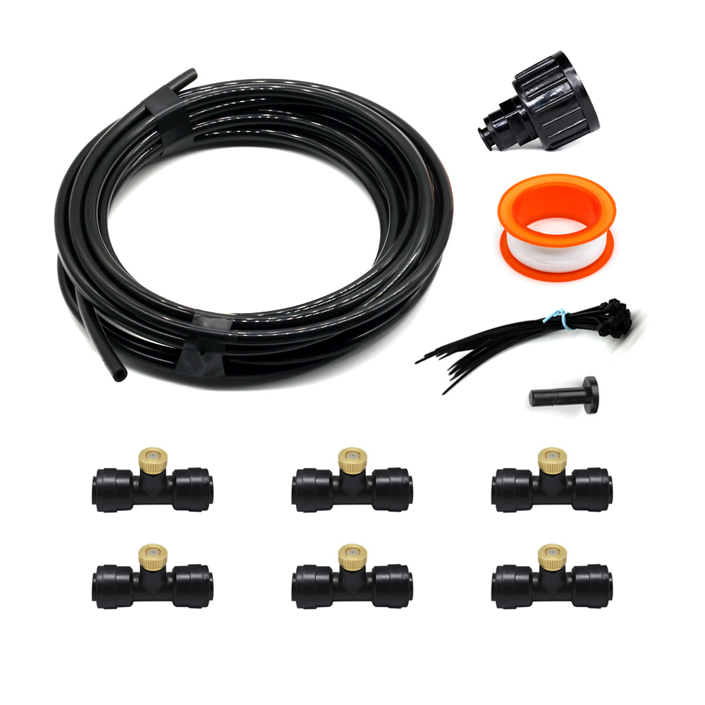 mushroom growing room and outdoor low pressure water misting cooling system automatic irrigation system