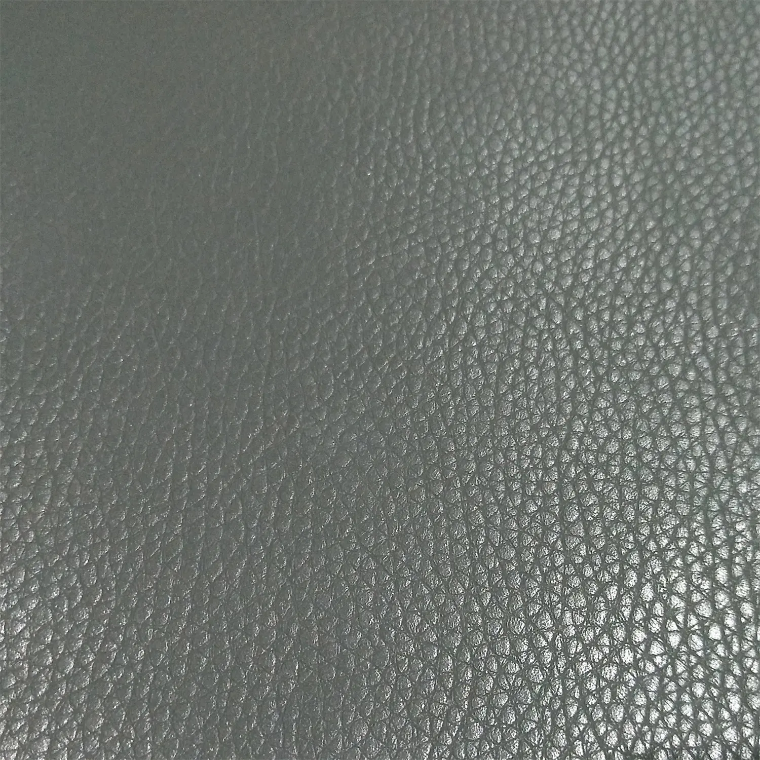 Good Touch Feeling Olive Green 1.4mm Lichee Grain Genuine Bonded Leather For Bag
