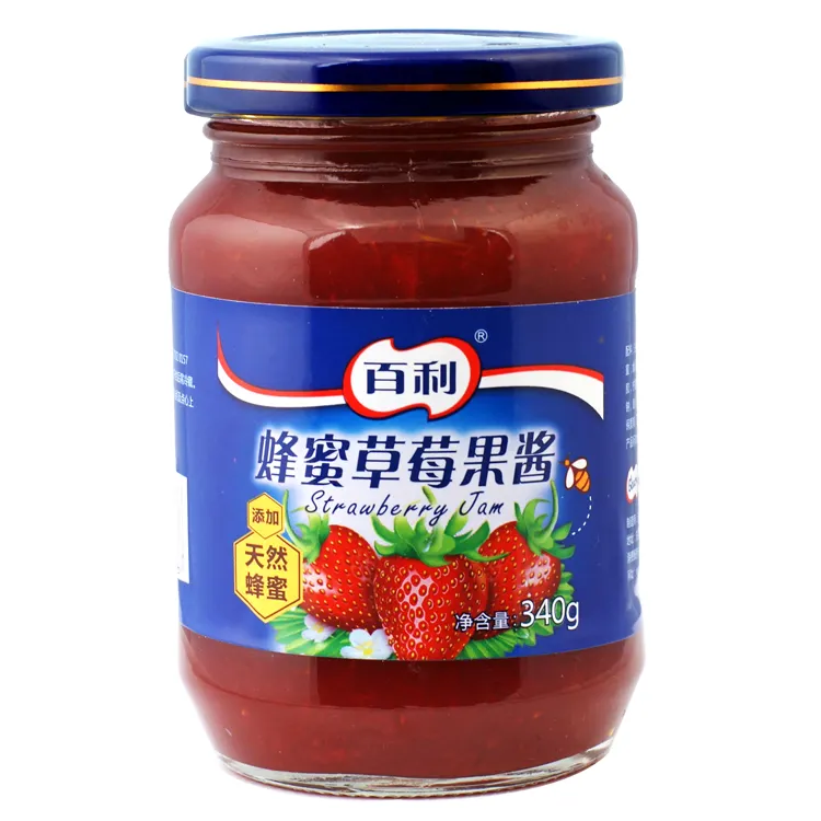 Honey Sweet Taste Strawberry Jam Real Fruit Jam Natural Jam in Jar 170g