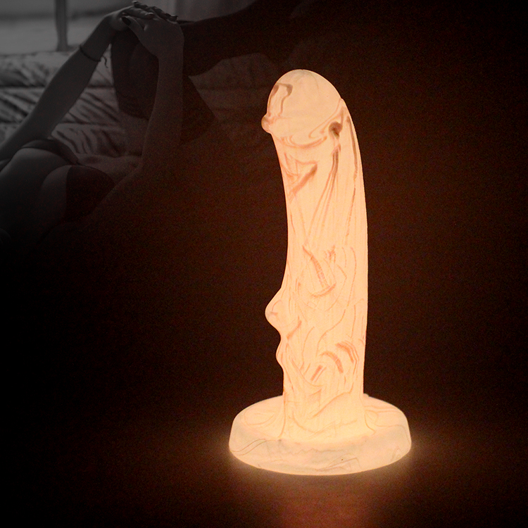 Silicone sex toy glow in dark Anal Plug Prostate Massager with Suction Cup