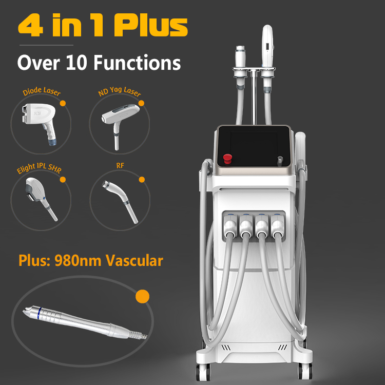 4 IN 1 Multifunctional Diode Laser Hair Removal Medical Aesthetic equipment