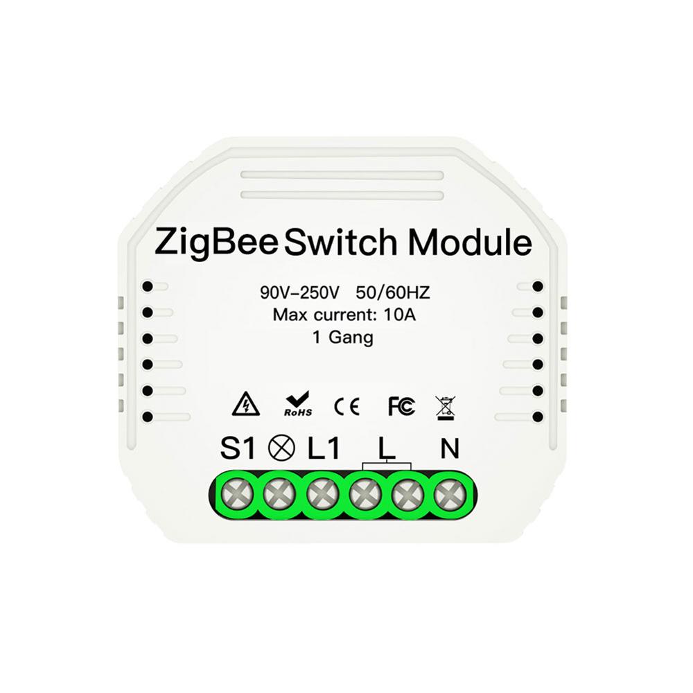 Интеллектуальный выключатель света Zigbee, работает с google home, независимое управление для обычного настенного выключателя