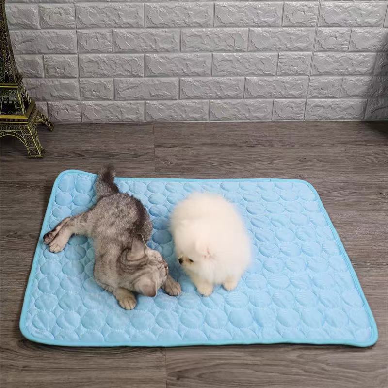 Cross border Amazon popular summer pet ice dog pad ice silk pad cat cool pad pet supplies wholesale