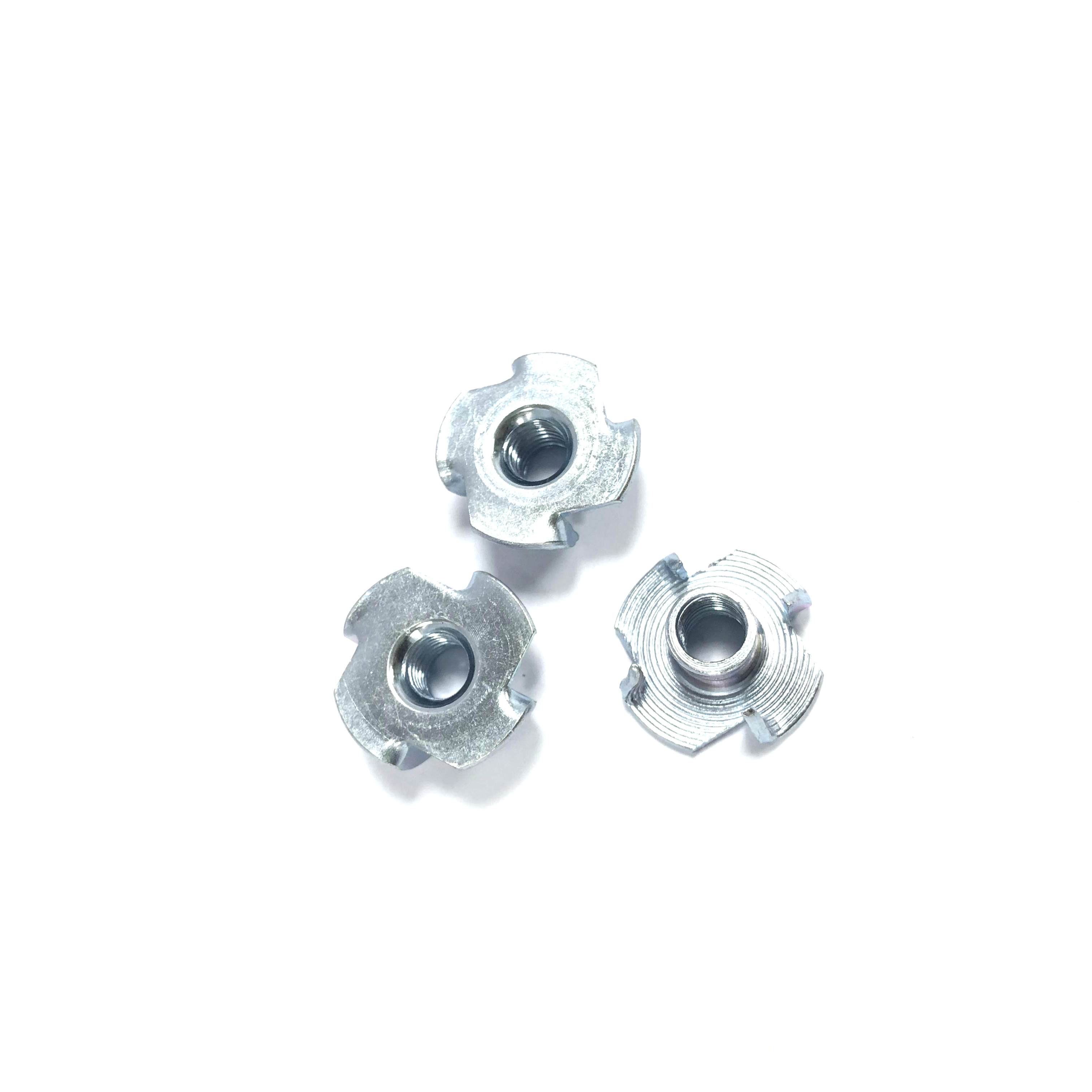 Different Colors Low Price Sale Carbon Steel Din1624 Furtinure Tee Nut Hex Nut Four Claw Nuts