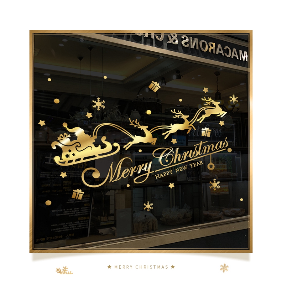 Best selling durable using popular product sticker window christmas stickers