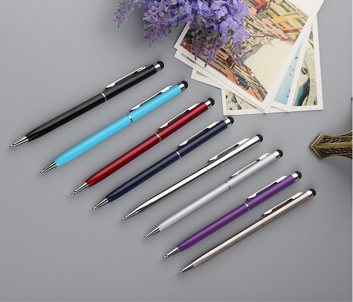 Mini Metal 2 in 1 capacitive stylus pen for smartphone and other Capacitance screen phones and Tablet PC