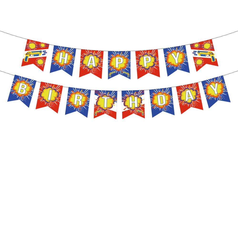 UMISS Paper Baby Shower, украшения для дня рождения, дартс, война, с днем рождения, баннер, выемка
