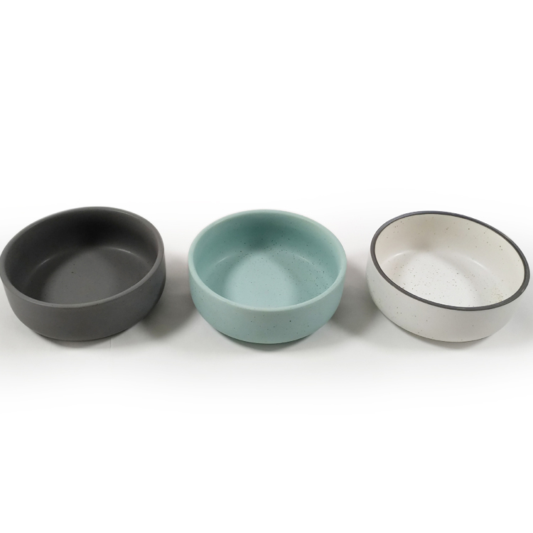 Manufacturer wholesale multi colors ceramic wooden frame pet cat dog bowl