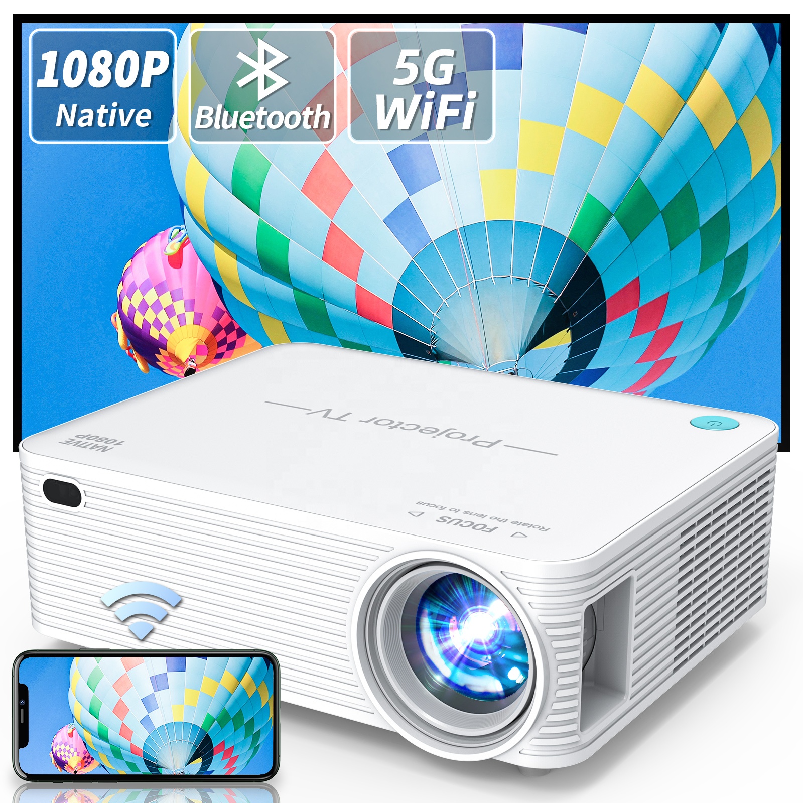 Прямая поставка с завода, домашний кинотеатр, проектор для телевизора Hd Full Led, портативный видеопроектор A30 Wiselazer