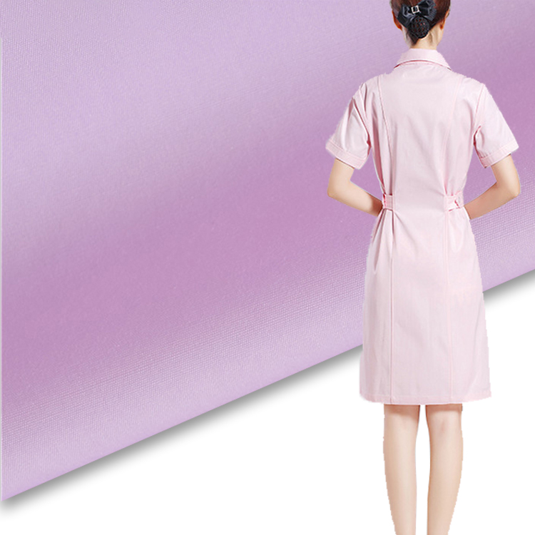 In stock twill workwear hospital scrubs nurse uniform fabric for medical uniforms