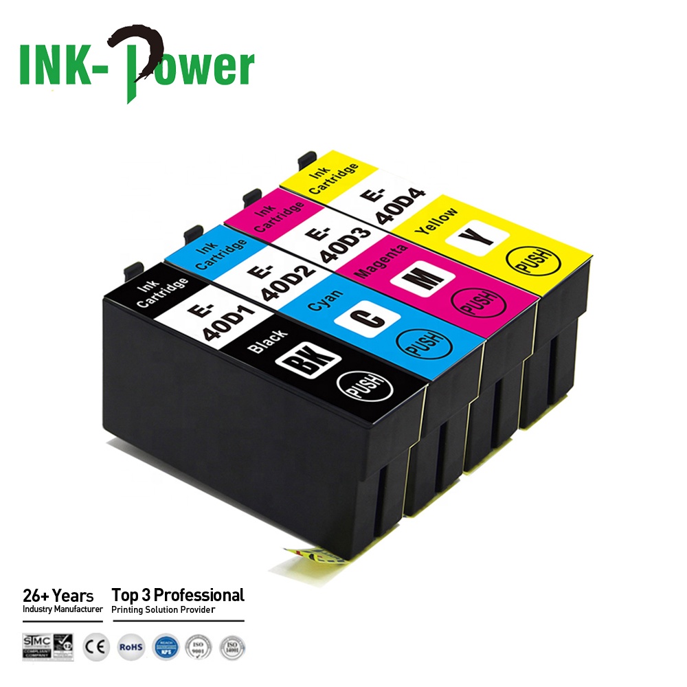 INK-мощность T40D T40D1 T40D2 T40D3 T40D4 Премиум Совместимость Цветной струйный картридж с чернилами для принтера Epson SureColor SC-T3100 принтер