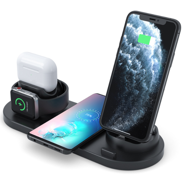 Тренд 2020 3 в 1 Беспроводное зарядное устройство Подставка для Apple watch для iphone, зарядная док-станция для airpods/airpods pro