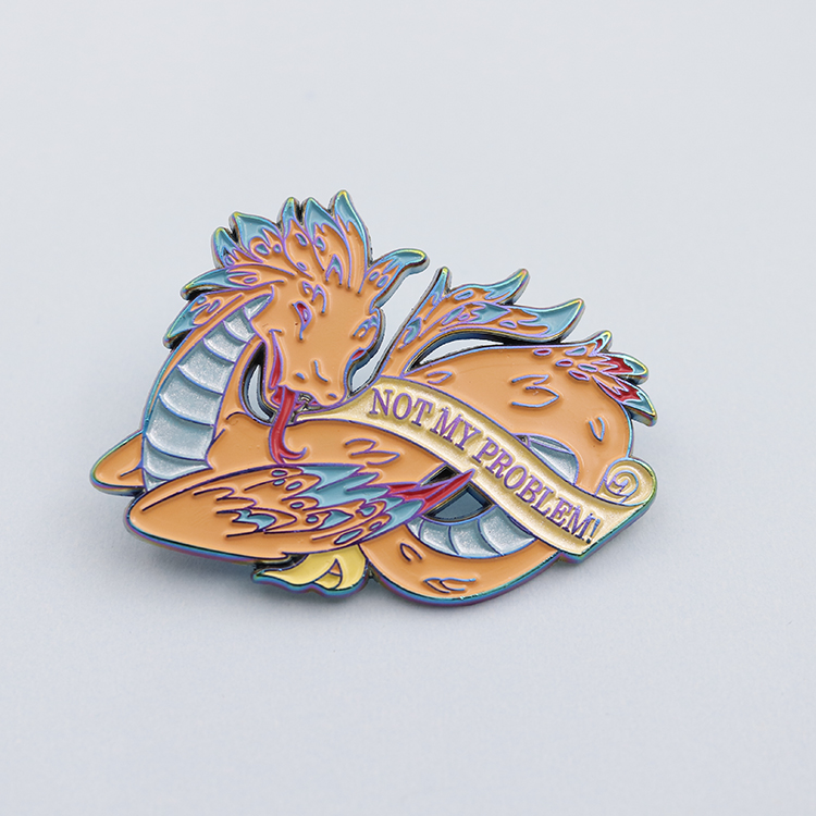 Мягкие эмалевые металлические значки krella Dragon на заказ, покрытые эмалью булавки для лацканов, забавные булавки