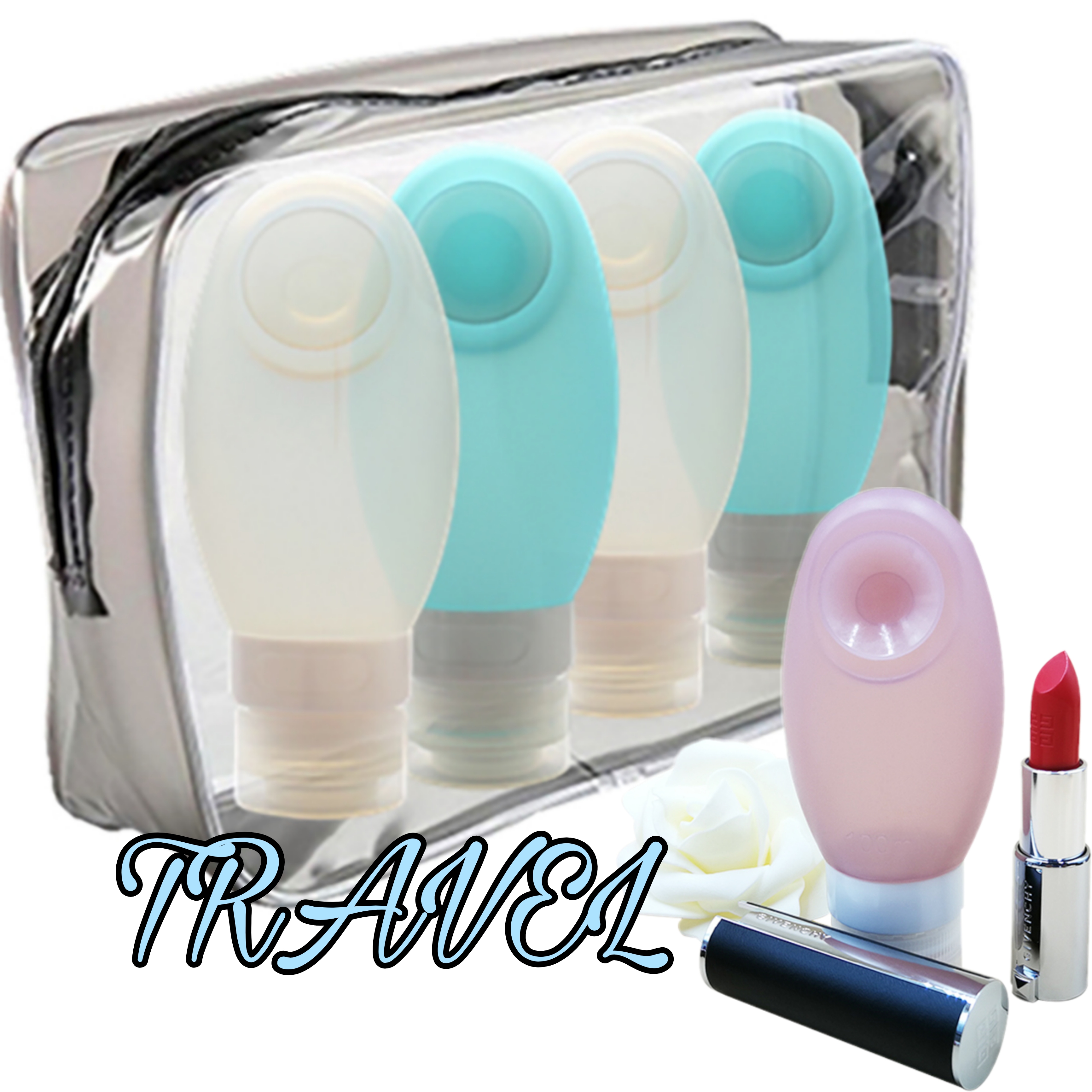 Summer Clearance Airline Luxury Toiletries Travel Set Cosmetic Bottles