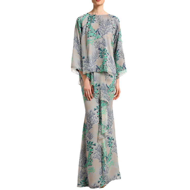 Модная малайзийская одежда, новый дизайн для дам Baju Kurung