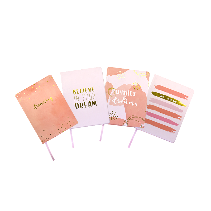 HSI C047190033AA A5 Strip Brushstrokes Notebook Side with Gold