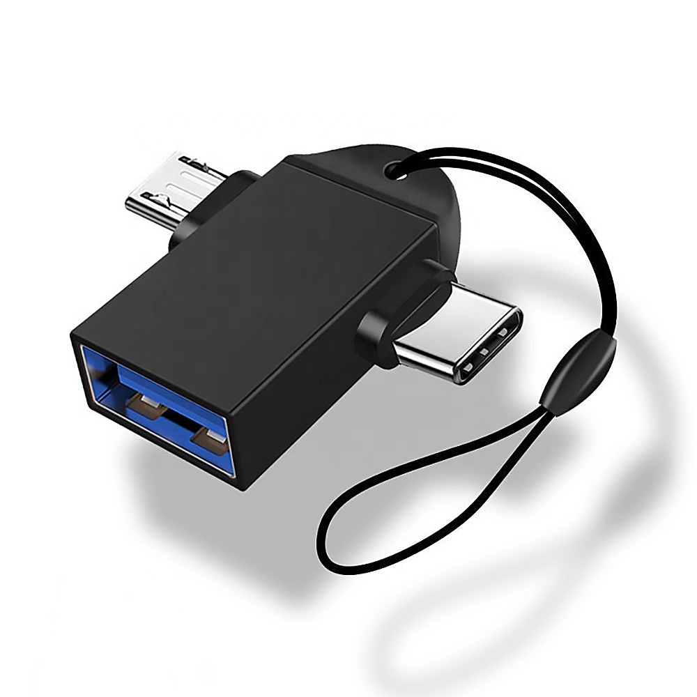 Type-C Micro 2 в 1 к USB 3,0 Otg адаптеры флэш-накопитель клавиатура мышь наушники зарядка передача данных OTG телефон Android