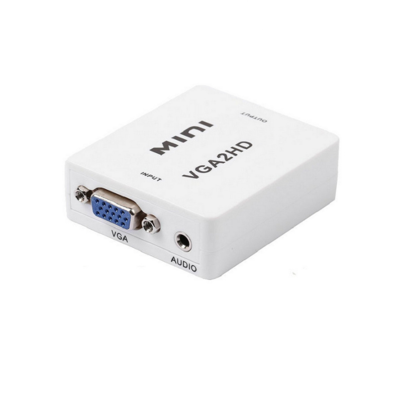Преобразователь Full HD 1080P, преобразователь VGA в HD 3,5, Аудио Видео адаптер VGA2HD для ПК, ноутбука, проектора дисплея