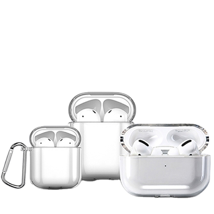 Роскошный прозрачный черный белый чехол для наушников Airpods Pro из ТПУ силикона оптом с логотипом