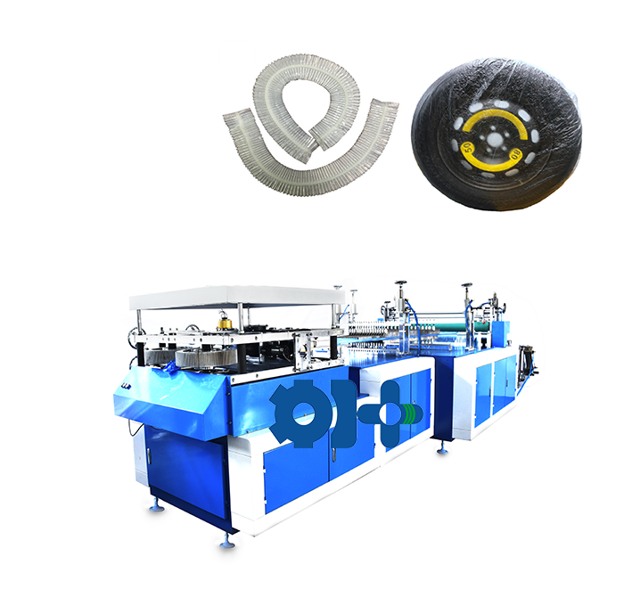 Transparent Disposable PE plastic car tyre cover making machine