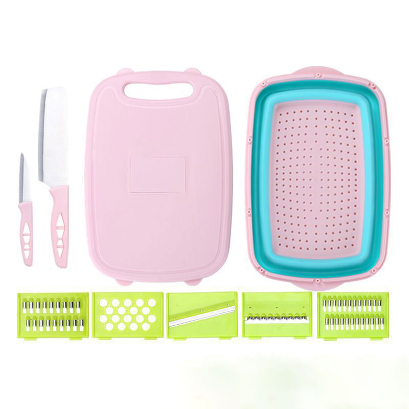 multifunction 9 in 1 folding foldable collapsible chopping cutting board and Storage Basket Sefor Kitchen camping Picnic and BBQ