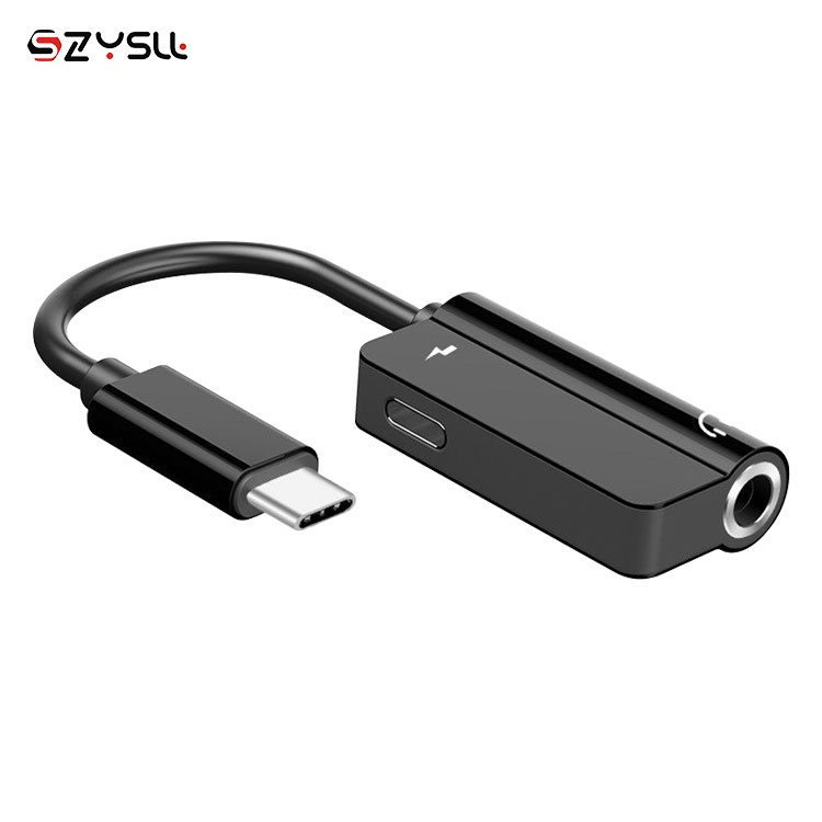Кабель для быстрой зарядки и передачи аудио USB 3,1 Type-C USB-C Мужской до 3,5 мм и женский DAC Aux адаптер HUB