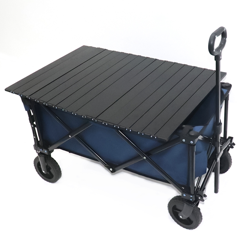 Collapsible Wagon Folding Utility Wagon Cart Beach Outdoor Garden Camping Sports All Terrain Wagons Heavy Duty