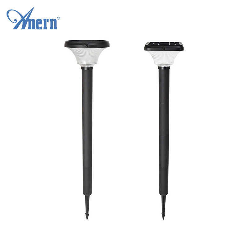 Modern Design Solar 8W Gate Outdoor Waterproof Pole Pillar Light LED Stake Garden Lawn Lamp