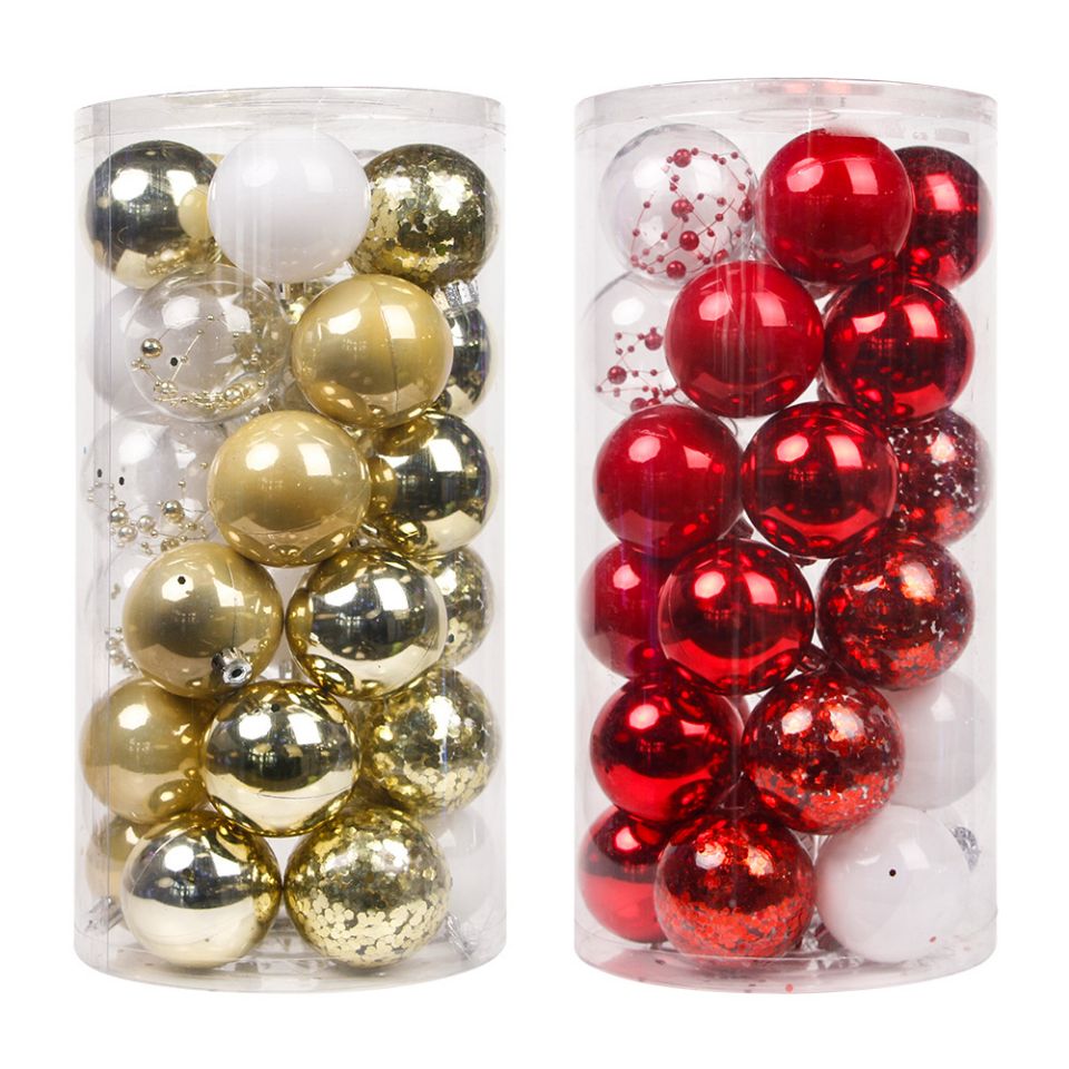 Newest Christmas Tree Ornament Balls 6CM Set Box Christmas Balls Decoration