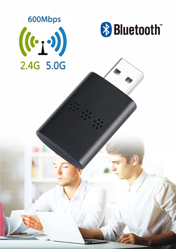 Беспроводная сетевая карта 600 Мбит/с Bluetooth donlge USB wifi адаптер для ПК