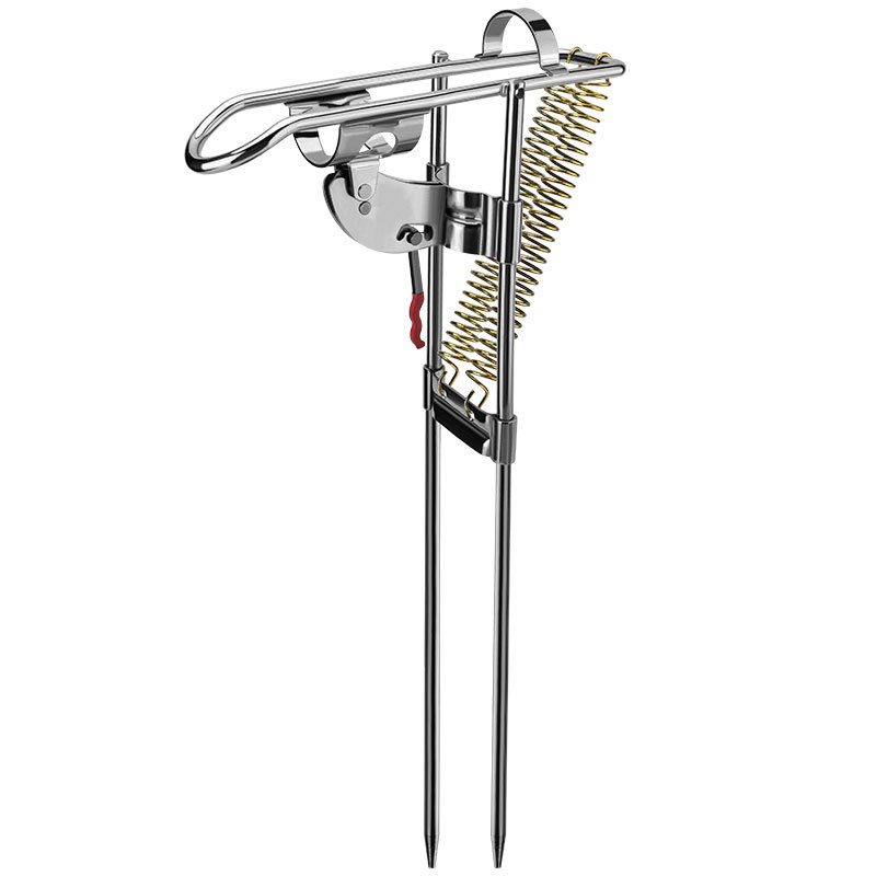 Powerful Tip-Up Hook Setter Double Spring Automatic Fishing Rod Pole Holder