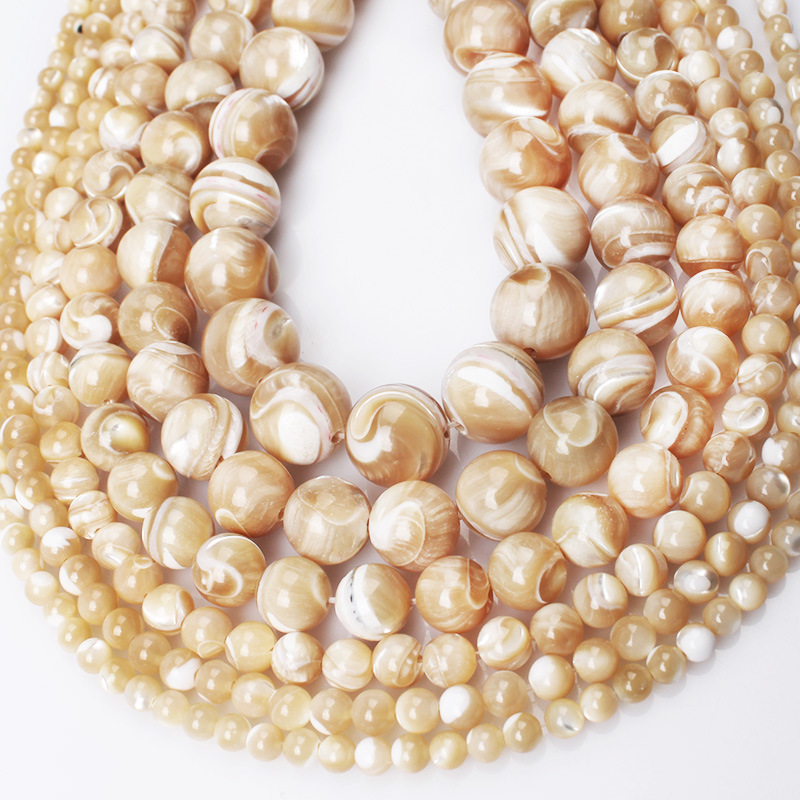 Hot Selling Natural Trochus Seashell Loose Gemstones beads Of Pearl Shell Beads for Jewelry Making