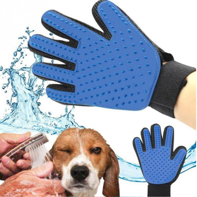 The lasted Pet Grooming mitten Cats Dogs Comb Brush Hair Silicone Remover Fur Care Pet Deshedding mitten