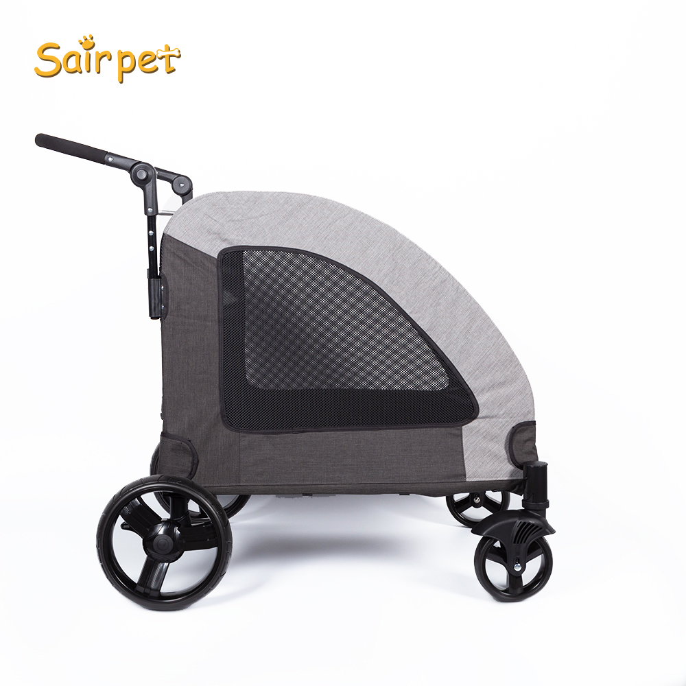 Собака коляска Большие Ошейники Для Jogger 3 собак дышащая животных из мультфильма с велосипед/детскй 4-колесный и объем запоминающего устройства для домашних животных