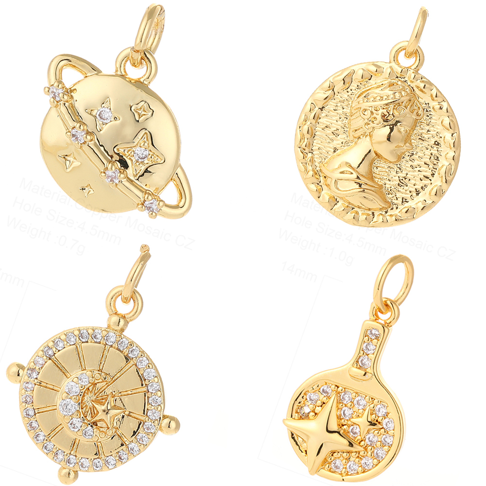 New Arrival Jewelry Making Supply Pendant Bracelet DIY Crafting Nickle Plated Enamel Moon star Charms acssessory jewelry