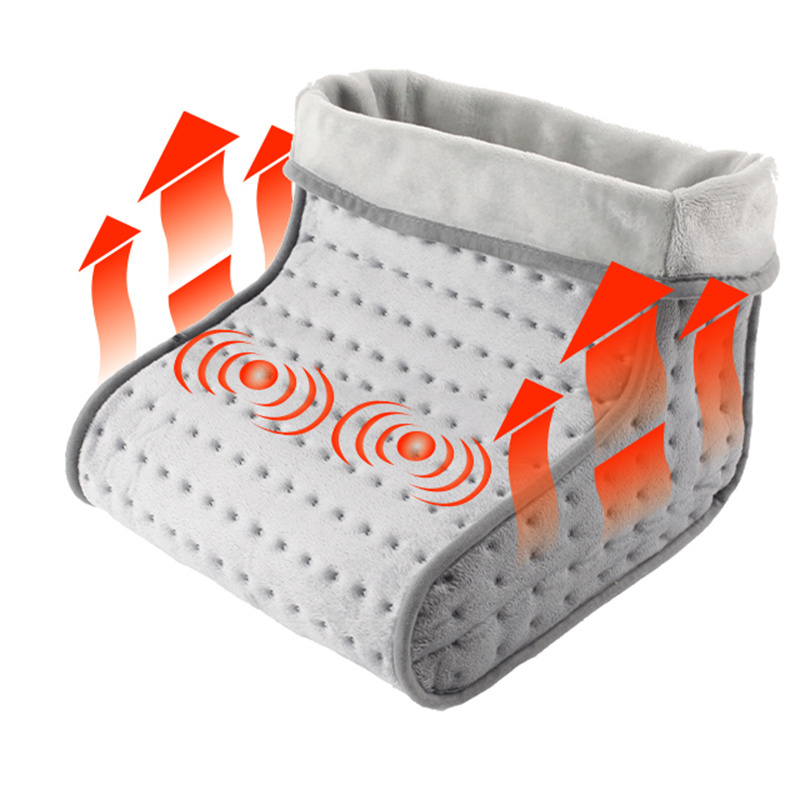 Polyester Heat And Vibration Electric Massager Feet Warmer Shoes