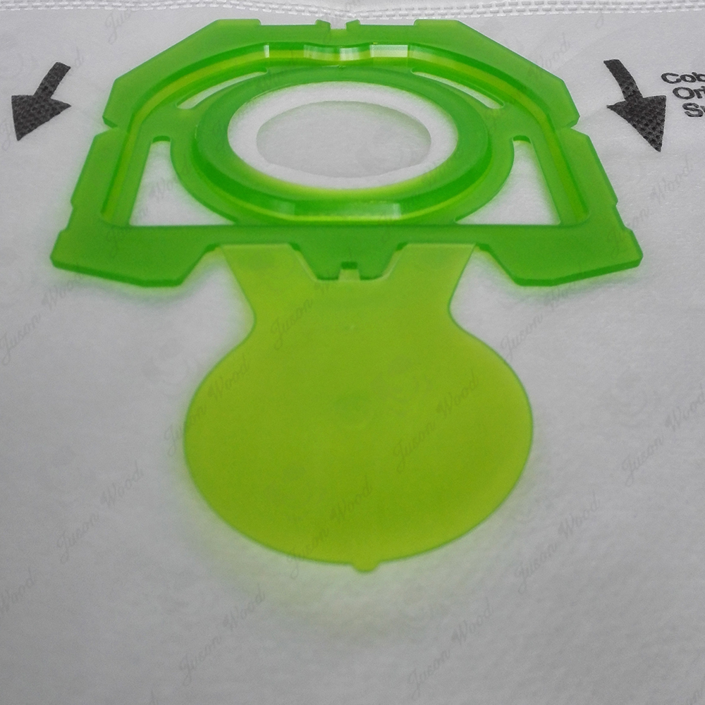 Hot sell White non-wove green plastic card board Vacuum Dust Bag for Zelmer 49.4100 Vacuum Cleaner