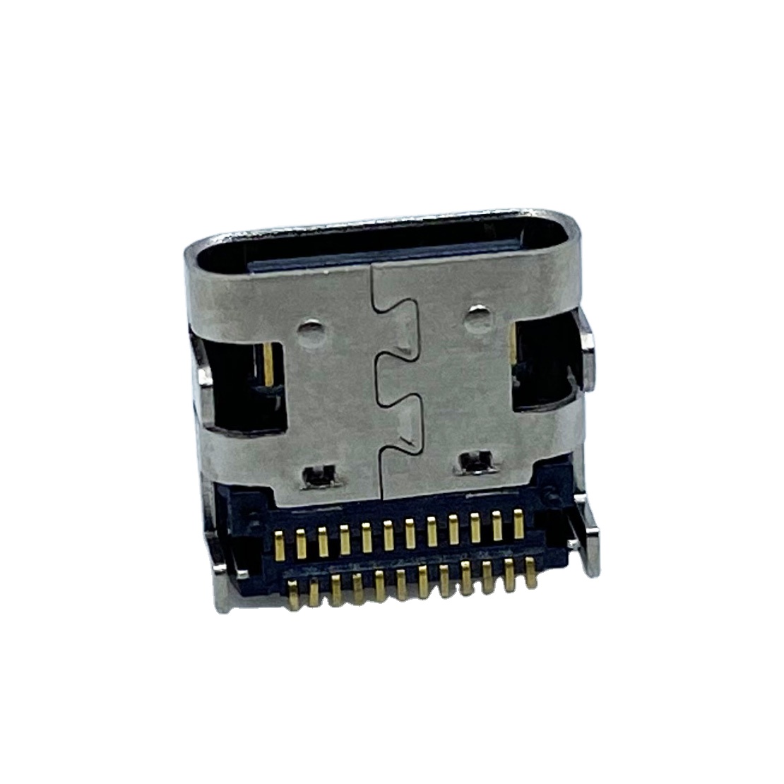 Dongguan type-C USS400060 mobile phone charging connector supplier 0.5A 50V 24 PIN Android battery phone connector with PCB