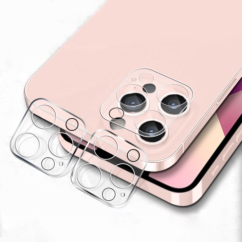 3D Silk Print Tempered Glass Back Camera Lens Screen Film For iPhone 13 Pro MAX Rear-Facing Camera Protection