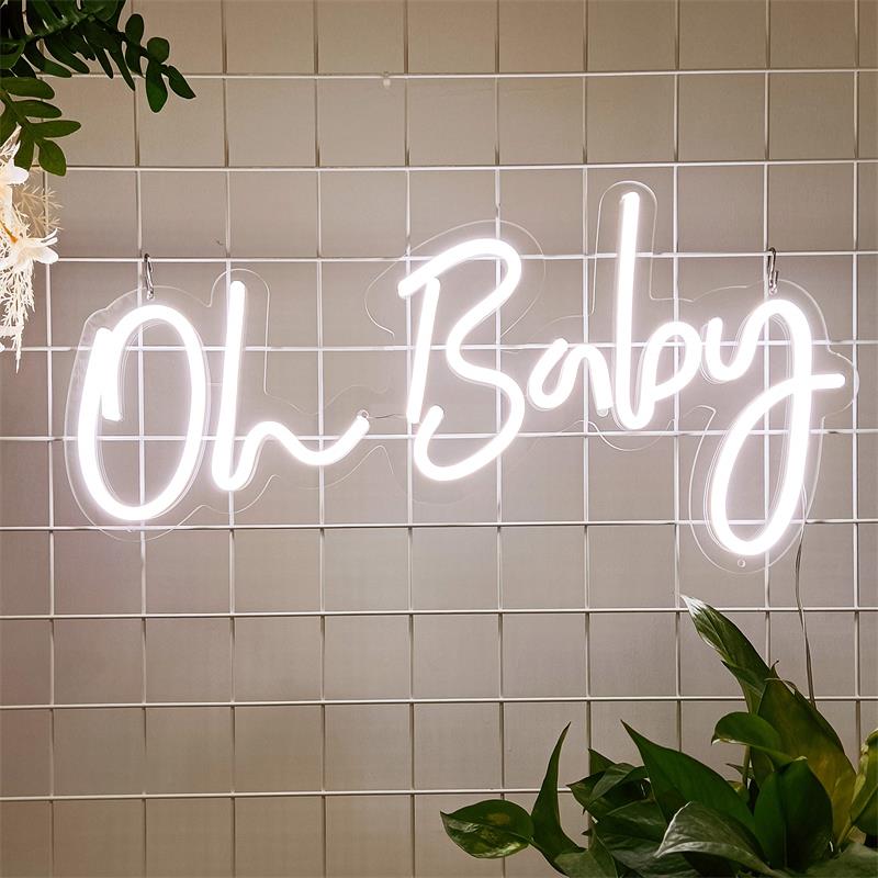 Неоновая вывеска для украшения детского дня рождения, неоновая вывеска Oh Baby Eye, неоновая вывеска с сертификатом CE