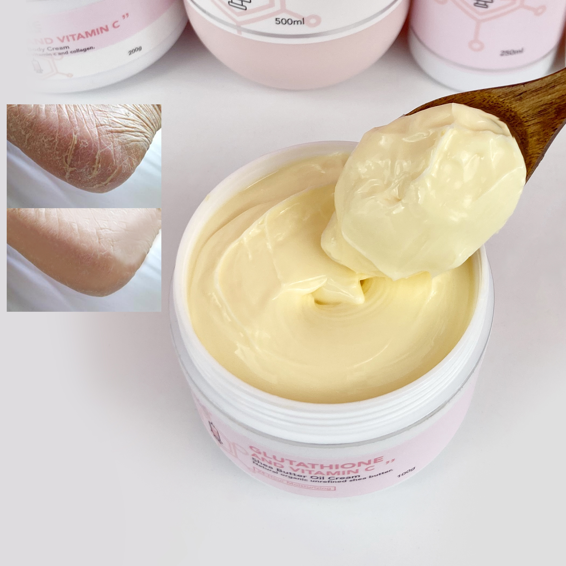 Private Label AILKE Skin Care Anti-aging And Dry Skin Care Body Cream Organic Whitening Body Butter Cream