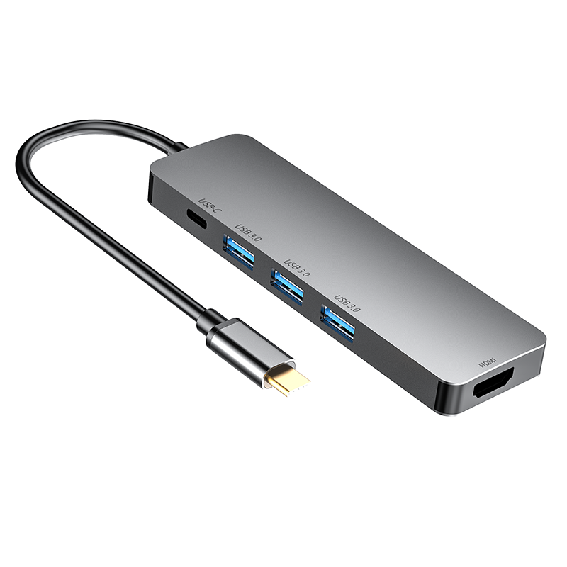 Многофункциональный 4K USB C концентратор 5 в 1 USB Type C концентратор HD-MI адаптер для Macbook Pro для iPad Pro