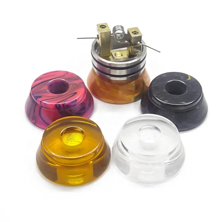 Ecig atomizer resin holder vape 510 rda display stands with thread Rebuildable Atomizer Base